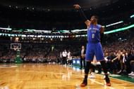 Russell Westbrook in action for the Oklahoma City Thunder